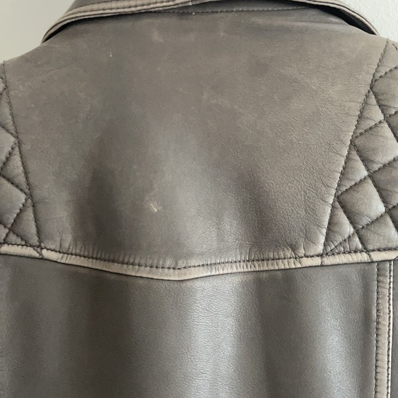 All Saints Leather Biker Jacket - Picture 8 of 9